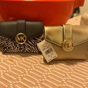 michael kors flap wallets